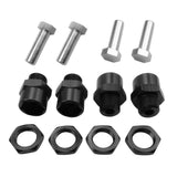 Maxbell 12mm to 17mm Wheel Hex Hub Adapter Conversion for 1/10 RC Car Black