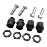 Maxbell 12mm to 17mm Wheel Hex Hub Adapter Conversion for 1/10 RC Car Black