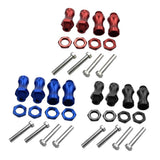 Maxbell 12mm to 17mm Wheel Hex Hub Adapter Conversion for 1/10 RC Car 30mm Red