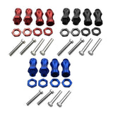 Maxbell 12mm to 17mm Wheel Hex Hub Adapter Conversion for 1/10 RC Car 30mm Red