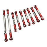 Max Maxb Metal Upgrading Parts Adjustable Rod for 1:12 Remote Control Vehicle Red