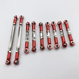 Max Maxb Metal Upgrading Parts Adjustable Rod for 1:12 Remote Control Vehicle Red