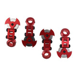 Max 1:10 RC Car Crawler Stealth Invisible Magnetic Body Shell Post Mount Red