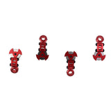 Max 1:10 RC Car Crawler Stealth Invisible Magnetic Body Shell Post Mount Red