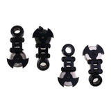 Max 1:10 RC Car Crawler Stealth Invisible Magnetic Body Shell Post Mount Black