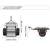 Max 1pc RC Trailer Car for 1/10 Traxxas RC4WD Tamiya Axial SCX10 D90 HPI DIY