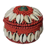 Max Maxb Tibetan Nepal Style Jewelry Storage Box Shell Decor Ring Earrings Organizer