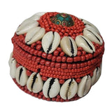 Max Maxb Tibetan Nepal Style Jewelry Storage Box Shell Decor Ring Earrings Organizer