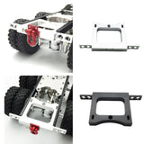 Max Maxb Metal Rear Bumper Bar for WPL B14 B24 B24ZH B16 B36 Accessories Silver