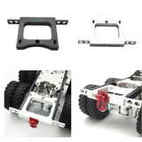 Max Maxb Metal Rear Bumper Bar for WPL B14 B24 B24ZH B16 B36 Accessories Silver