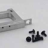 Max Maxb Metal Rear Bumper Bar for WPL B14 B24 B24ZH B16 B36 Accessories Silver