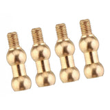 Max Maxb 4Pieces 2.5mm Metal Ball Head Screws Set for WPL C34 Accessories Style-1
