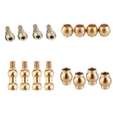 Max Maxb 4Pieces 2.5mm Metal Ball Head Screws Set for WPL C34 Accessories Style-1