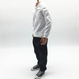 Max Maxb 1/6th White Sweater and Carrot Pants for Hot Toys 12'' Action Figure Accs