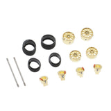 Max Maxb Modified Wheel Hub 1/64 Car Rubber Tire for Tomica Hotwheels Golden-A