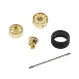 Max Maxb Modified Wheel Hub 1/64 Car Rubber Tire for Tomica Hotwheels Golden-A