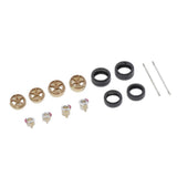 Max Maxb Modified Wheel Hub 1/64 Car Rubber Tire for Tomica Hotwheels Copper-B