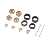 Max Maxb Modified Wheel Hub 1/64 Car Rubber Tire for Tomica Hotwheels Copper-B