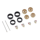 Max Maxb Modified Wheel Hub 1/64 Car Rubber Tire for Tomica Hotwheels Copper-B