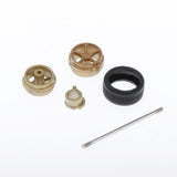Max Maxb Modified Wheel Hub 1/64 Car Rubber Tire for Tomica Hotwheels Copper-B