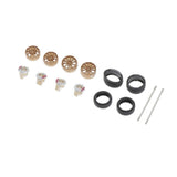 Max Maxb Modified Wheel Hub 1/64 Car Rubber Tire for Tomica Hotwheels Copper -A