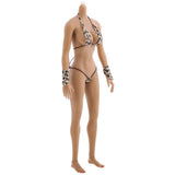 Max 1:6 Flexible Large Bust Female Seamless Body Dismantle Foot Brown Color