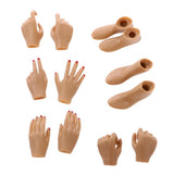 Max 1:6 Flexible Large Bust Female Seamless Body Dismantle Foot Brown Color