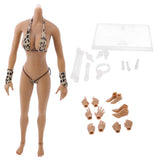 Max 1:6 Flexible Large Bust Female Seamless Body Dismantle Foot Brown Color