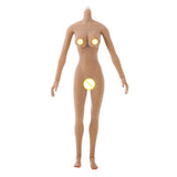 Max 1:6 Flexible Large Bust Female Seamless Body Dismantle Foot Brown Color