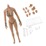 Max 1:6 Flexible Large Bust Female Seamless Body Dismantle Foot Brown Color