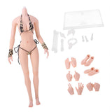 Max 1:6 Flexible Large Bust Female Seamless Body Dismantle Foot Pink Skin