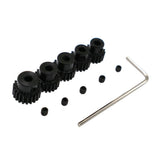 Maxbell 5 Pieces 1/8 RC Car 48P 3.17mm Pinion Motor Gear Brush Brushness for 17T-21T
