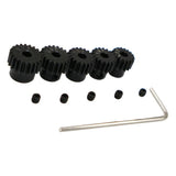 Maxbell 5 Pieces 1/8 RC Car 48P 3.17mm Pinion Motor Gear Brush Brushness for 17T-21T