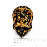 Max Halloween Resin Skull Head Statue Sculpt Carving Human Skeleton Decoration