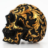Max Halloween Resin Skull Head Statue Sculpt Carving Human Skeleton Decoration