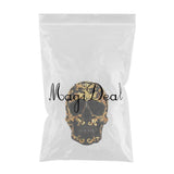 Max Halloween Resin Skull Head Statue Sculpt Carving Human Skeleton Decoration