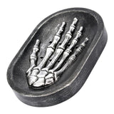 Max Resin Hand Skeleton Bath Shower Soap Tray Dish Storage Holder Plate Black