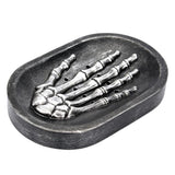 Max Resin Hand Skeleton Bath Shower Soap Tray Dish Storage Holder Plate Black