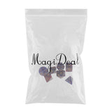 Max 7pcs Polyhedral Dice D4 D6 D8 D10 D12 D20 for DnD RPG Games Blue Purple