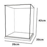 Max Medium Clear Acrylic Display Box Case Dustproof Protection Toy Decor