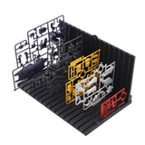 Max 1pc Plastic Pieces Shelves Placement Rack for Gundam Making Black 29x19cm
