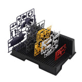 Max Plastic Pieces Shelves Placement Rack for Gundam Accessory Black 27x20.5cm