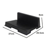 Max Plastic Pieces Shelves Placement Rack for Gundam Accessory Black 27x20.5cm