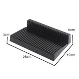 Max Plastic Pieces Shelves Placement Rack for Gundam Accessory Black 28x19cm