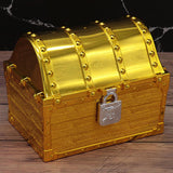 Max Maxb Large Pirate Treasure Chest Toy Antique Theme Party Favors Prop Decor gold