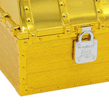 Max Maxb Large Pirate Treasure Chest Toy Antique Theme Party Favors Prop Decor gold