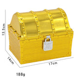 Max Maxb Large Pirate Treasure Chest Toy Antique Theme Party Favors Prop Decor gold