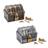 Max Maxb Kids Pirate Treasure Chest Toy Antique Party Favors Props Decoration Bronze