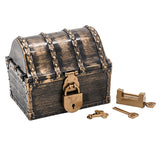 Max Maxb Kids Pirate Treasure Chest Toy Antique Party Favors Props Decoration Bronze
