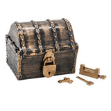 Max Maxb Kids Pirate Treasure Chest Toy Antique Party Favors Props Decoration Bronze